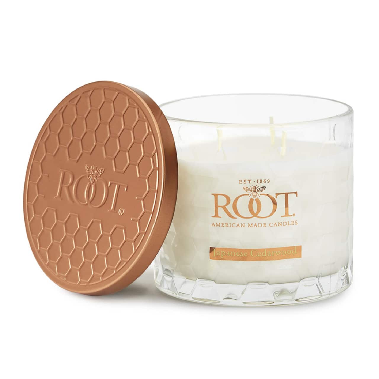 Root Candles Signature 3-Wick Honeycomb Beeswax Blend Jar Candle